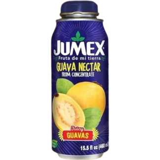 Guava-flavored beverage in purple can