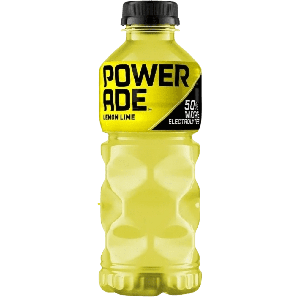 Yellow sports drink packaging
