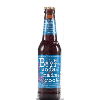 Refreshing blueberry soda beverage