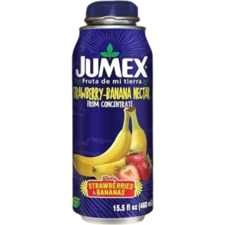 Strawberry-banana flavored Jumex beverage can