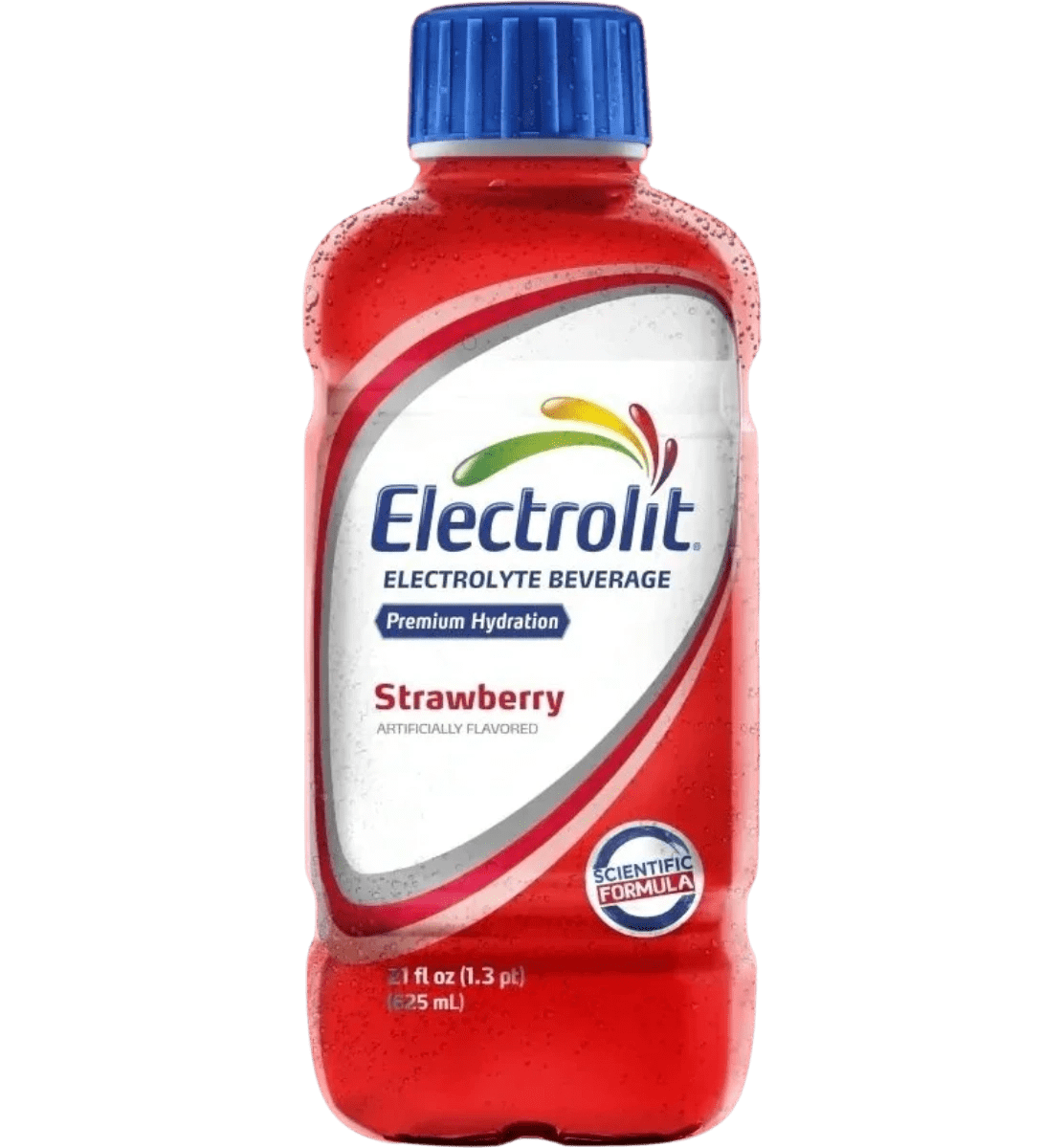 Red hydration drink bottle