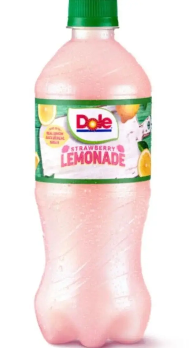 Refreshing strawberry lemonade beverage packaging