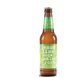 Brown bottle with green label