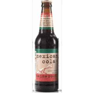 Mexican cola glass bottle with label