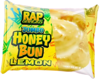 Lemon-flavored jumbo honey bun snack
