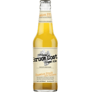 Unfiltered ginger ale in glass bottle