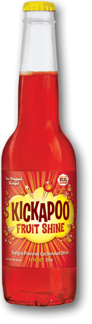 Sparkling fruit beverage bottle