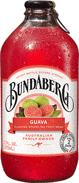 Guava flavored Bundaberg sparkling drink