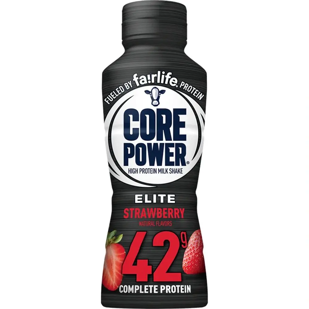 Elite strawberry milkshake bottle