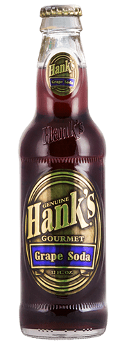 Hank's Gourmet Grape Soda bottle
