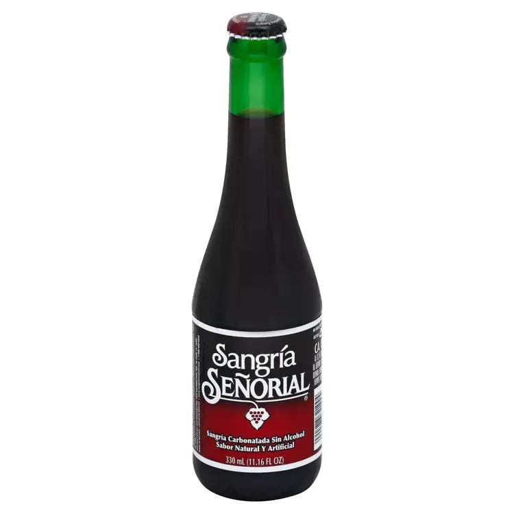 Sangría Señorial non-alcoholic soda bottle