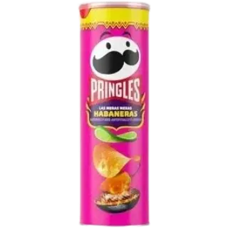 Spicy habanero Pringles chips packaging