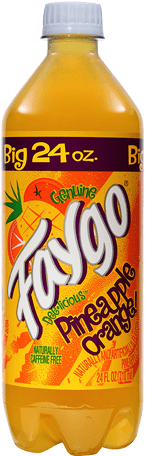 Faygo Pineapple Orange soda bottle
