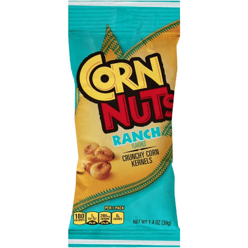 Ranch flavored crunchy corn kernels