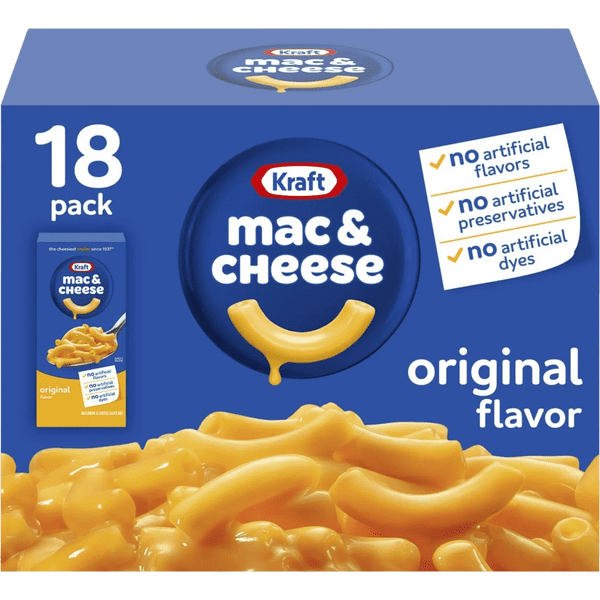 Original flavor Kraft mac and cheese