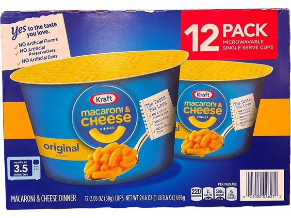 Original flavor Kraft mac and cheese