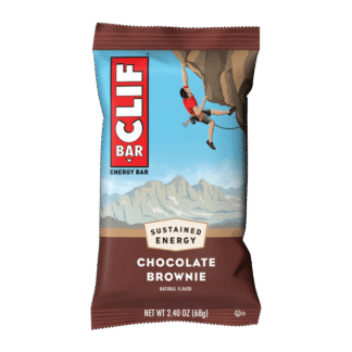 Energy bar with climber illustration