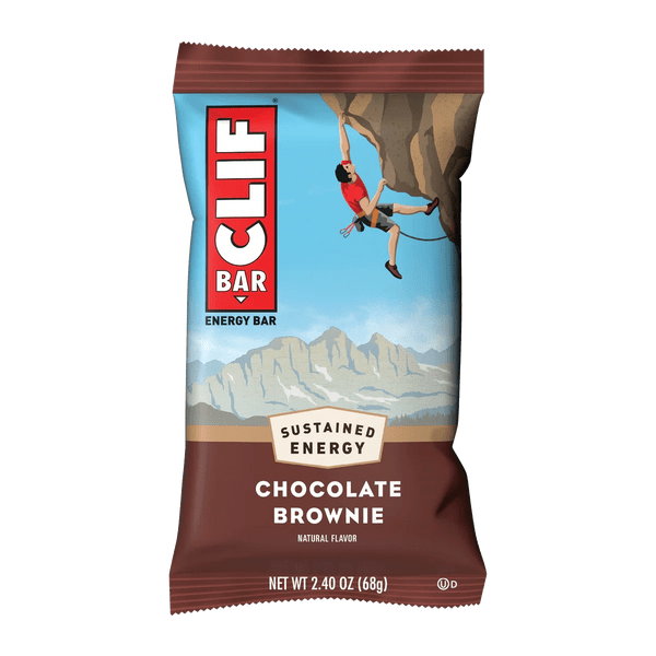 Energy bar with climber illustration