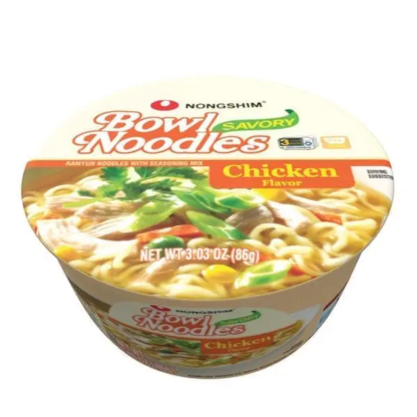 Nongshim chicken flavor bowl noodles