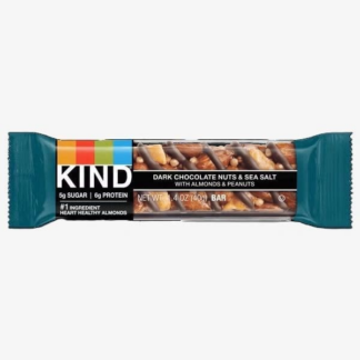 Snack bar with nuts and chocolate