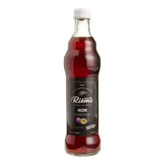Bottle of dark red Rième Noir drink