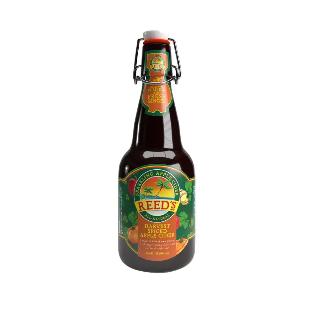 Reed's harvest spiced apple cider bottle