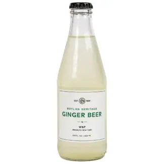Glass bottle of ginger beer
