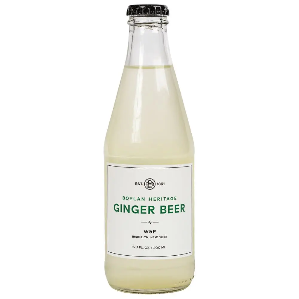 Glass bottle of ginger beer