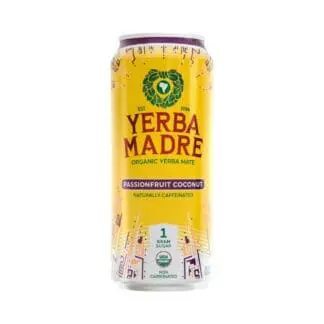 Yerba Madre passionfruit coconut can