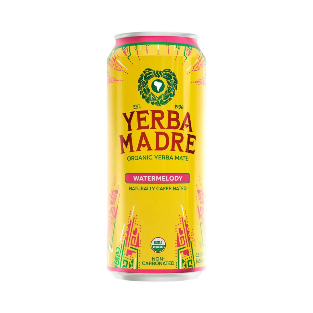 Yellow Yerba Madre Watermelody yerba mate can