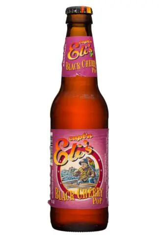 Capt'n Eli's black cherry pop bottle