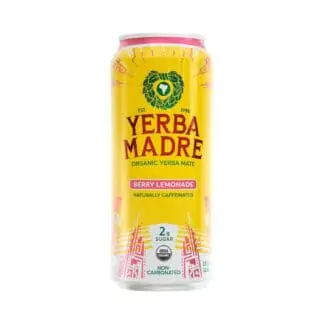 Yerba Madre berry lemonade can