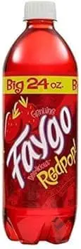 24 oz Faygo Redpop soda bottle