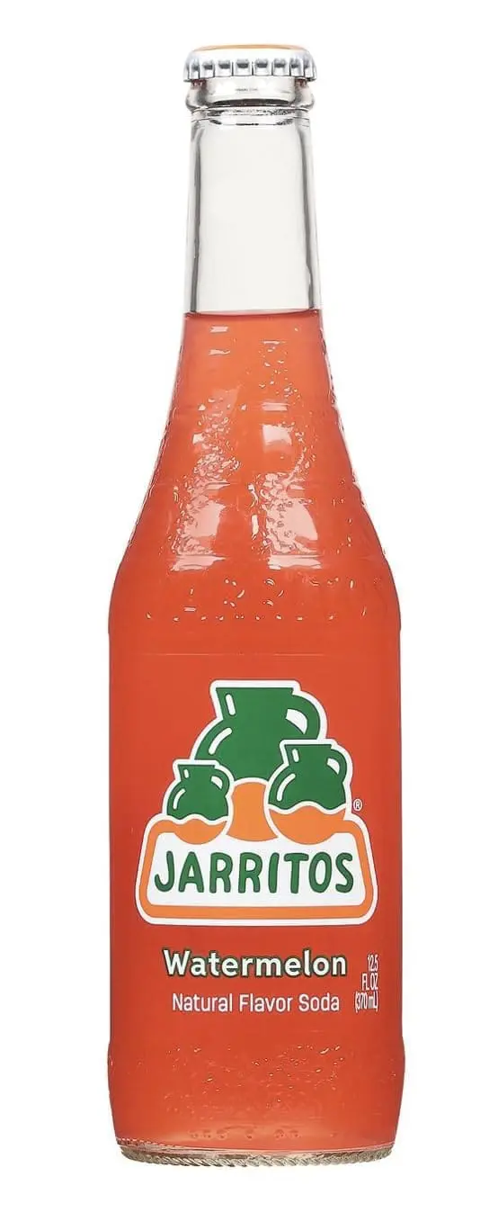 Jarritos watermelon natural flavor soda bottle