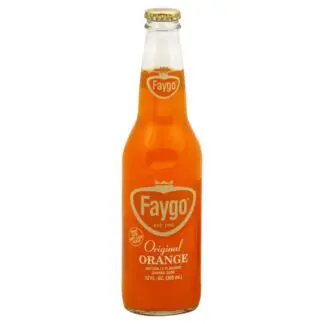 Faygo original orange soda glass bottle