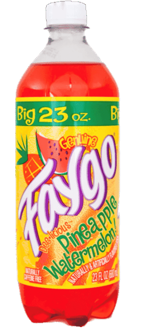 23 oz Faygo Pineapple Watermelon bottle