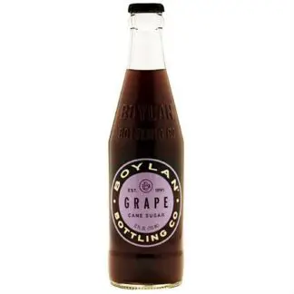 Boylan grape soda cane sugar bottle