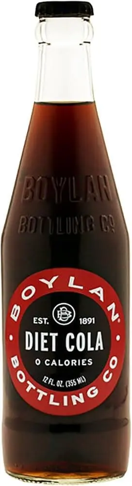 Boylan Diet Cola glass bottle