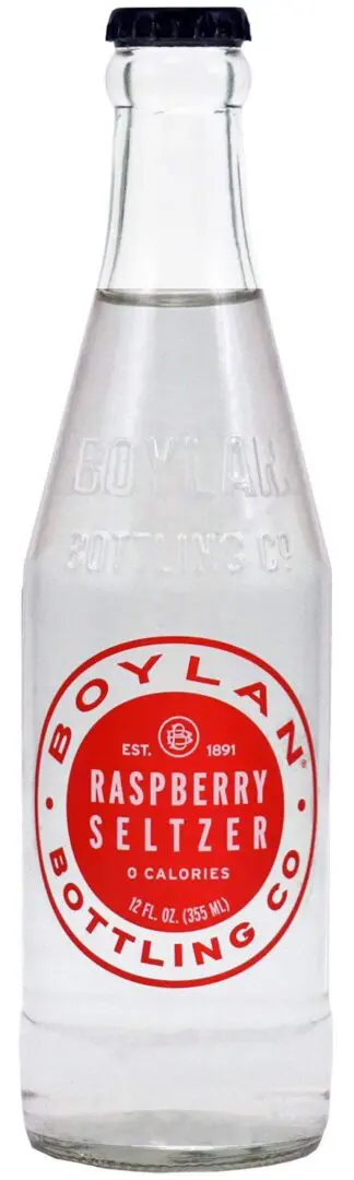 Boylan raspberry seltzer zero calories bottle