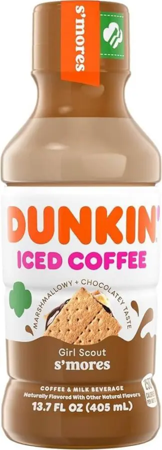 Dunkin' Iced Coffee Girl Scout S'mores bottle