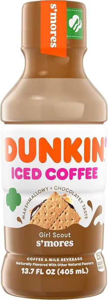 Dunkin' Iced Coffee Girl Scout S'mores bottle