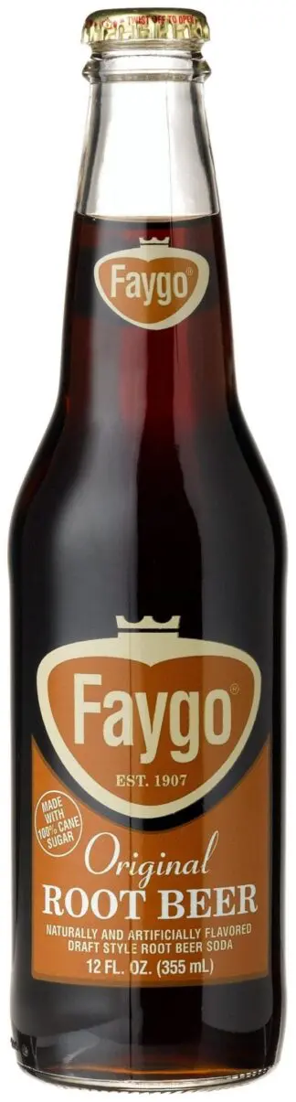 Faygo original root beer glass bottle