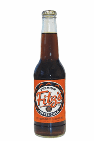 Glass bottle of Fitz's coffee cola