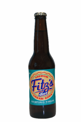 Bottle of Fitz's Diet Cream Soda