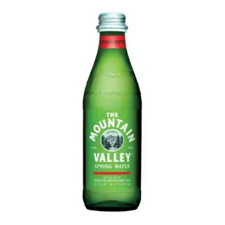 333 mL green Mountain Valley glass bottle