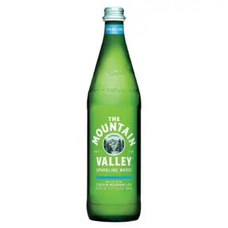 Tall 750ml Mountain Valley sparkling bottle
