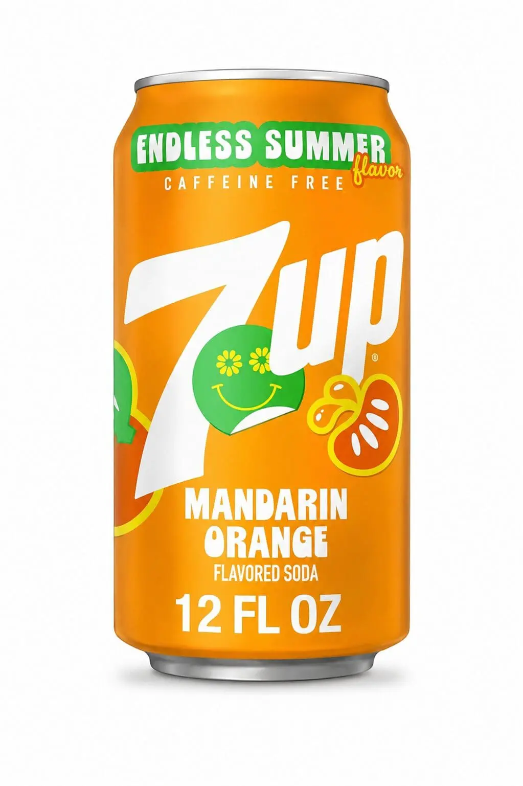 Mandarin orange 7UP soda can