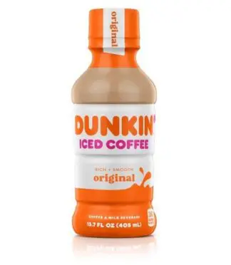Dunkin' original iced coffee 13.7 fl oz bottle