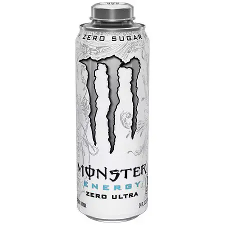 White Monster Zero Ultra energy can