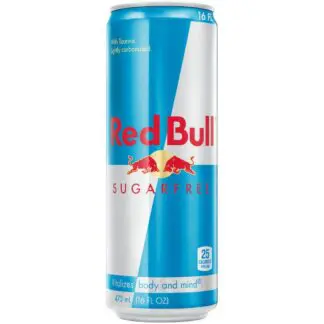 Can of Red Bull Sugarfree energy drink
